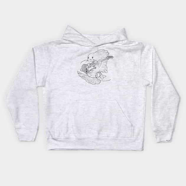 Jammin' Fish -- Kids Hoodie by Inspirational Koi Fish